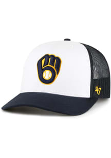 47 Milwaukee Brewers Freshman Trucker Adjustable Hat - Navy Blue