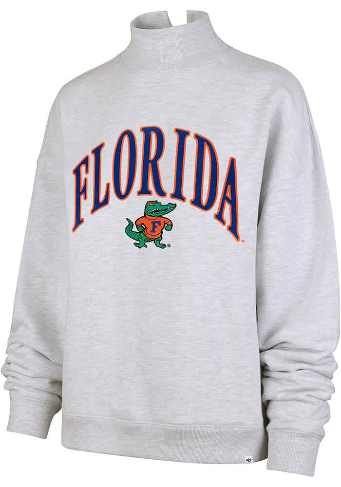Florida Gators 47 Crew Sweatshirt Womens GREY Vantage Mock Neck
