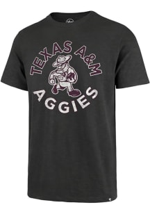 47 Texas A&amp;M Aggies Charcoal Football Sarge Rounded Scrum Short Sleeve Fashion T Shirt