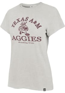 47 Texas A&amp;M Aggies Womens Grey Fresh Start Frankie Short Sleeve T-Shirt