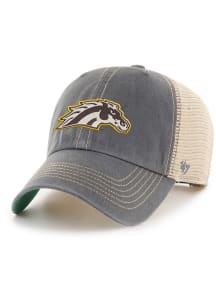 47 Grey Western Michigan Broncos Trawler Clean Up Adjustable Hat