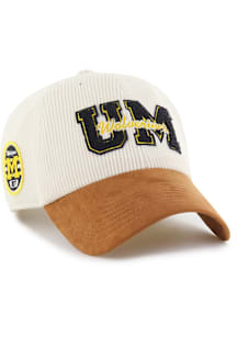 47 Michigan Wolverines SCL HAIL MARY 47 CLEAN UP Adjustable Hat - Tan
