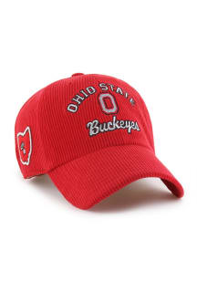 47 Red Ohio State Buckeyes SCL SQUIB 47 CLEAN UP Adjustable Hat
