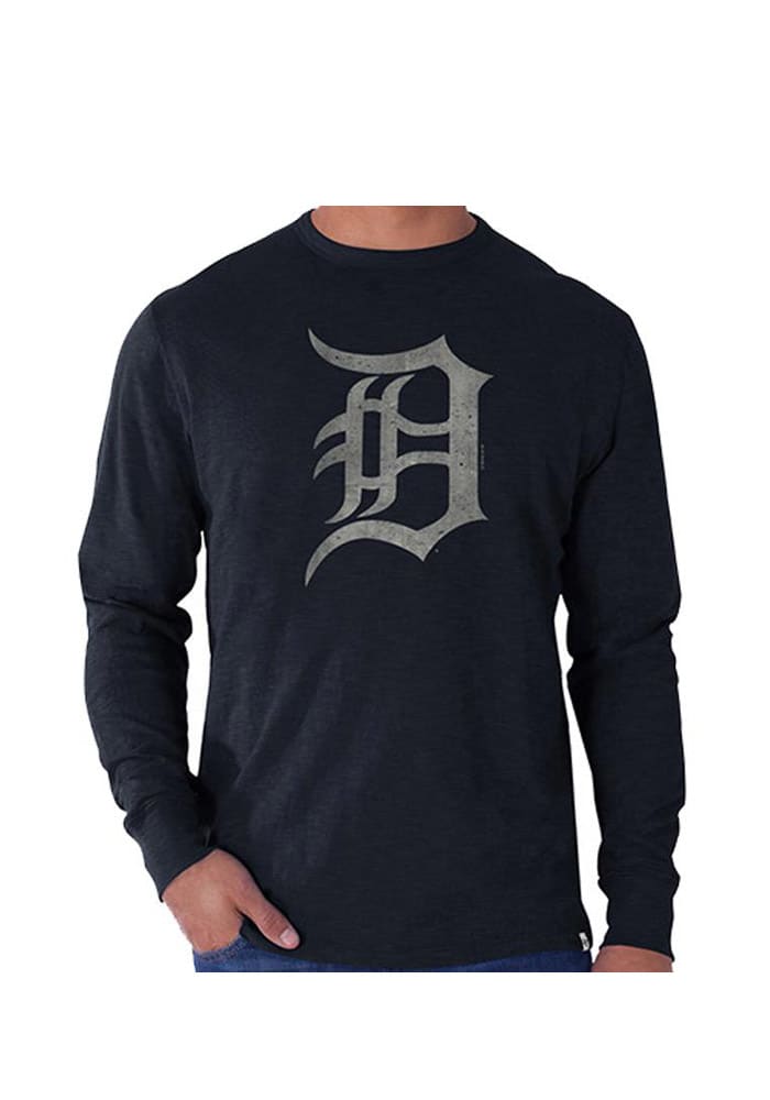 47 Detroit Tigers Navy Blue Scrum Long Sleeve Fashion T Shirt