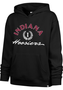 Womens Indiana Hoosiers Black 47 Whirlwind Naomi Hooded Sweatshirt