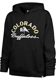47 Colorado Buffaloes Womens Black Whirlwind Naomi Hooded Sweatshirt