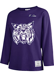 Womens K-State Wildcats Purple 47 Game Nod Timeless LS Tee