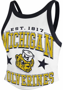 Womens Michigan Wolverines White 47 Energize Tank Top