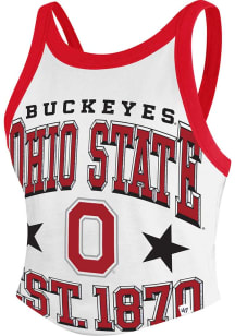 Womens Ohio State Buckeyes White 47 Energize Tank Top