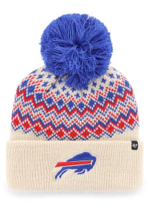 47 Buffalo Bills Natural Elsa Cuff Womens Knit Hat