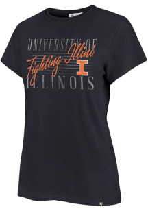 Illinois Fighting Illini Navy Blue 47 Maze Frankie Short Sleeve T-Shirt