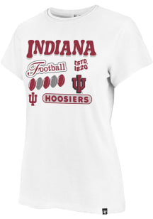 Indiana Hoosiers White 47 Hurrah Frankie Short Sleeve T-Shirt