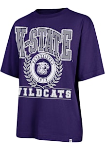 47 K-State Wildcats Womens Purple Ring True Short Sleeve T-Shirt