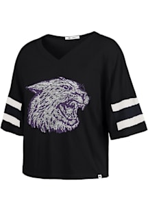 47 K-State Wildcats Womens Black Premier Scout Short Sleeve T-Shirt