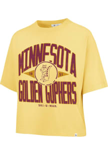Minnesota Golden Gophers Yellow 47 Windthrow Ravine Short Sleeve T-Shirt