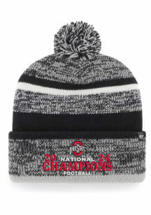 Ohio State Buckeyes 47 2024 College Football Playoff Champs Cuff Knit Mens Knit Hat - Black