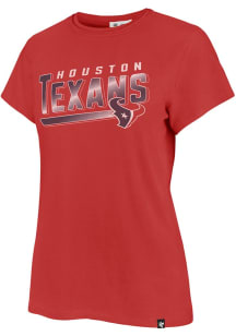 47 Houston Texans Womens Red Frankie Short Sleeve T-Shirt