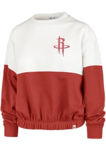 47 Houston Rockets Womens Red Bonita Crew Sweatshirt