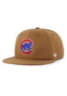 47 Chicago Cubs Brown Carhartt Captain RL Mens Snapback Hat