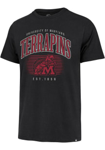 Maryland Terrapins Black 47 Double Header Short Sleeve Fashion T Shirt