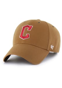 47 Cleveland Guardians Carhartt MVP Adjustable Hat - Brown