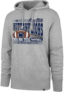 Mens Penn State Nittany Lions Ash 47 2024 Big Ten Football Championship Headline Football Long S..