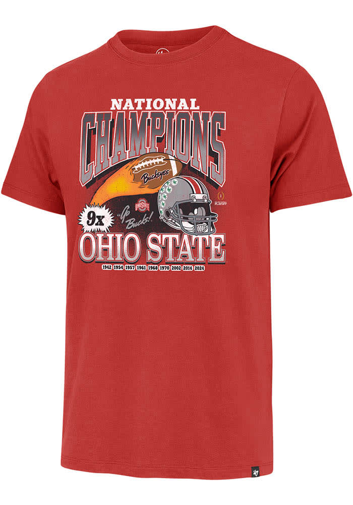 47 Red Ohio State Buckeyes Football 2024 National Champions