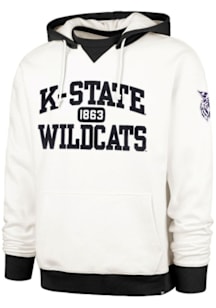 47 K-State Wildcats Mens White Skipper Original Long Sleeve Hoodie