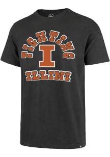 Illinois Fighting Illini Charcoal 47 Comeback Short Sleeve Fashion T Shirt
