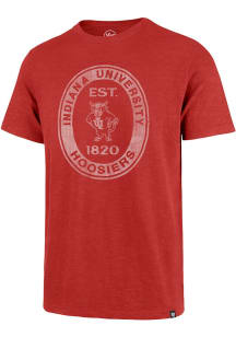 Indiana Hoosiers Crimson 47 Boot Path Ravine Scrum Short Sleeve Fashion T Shirt
