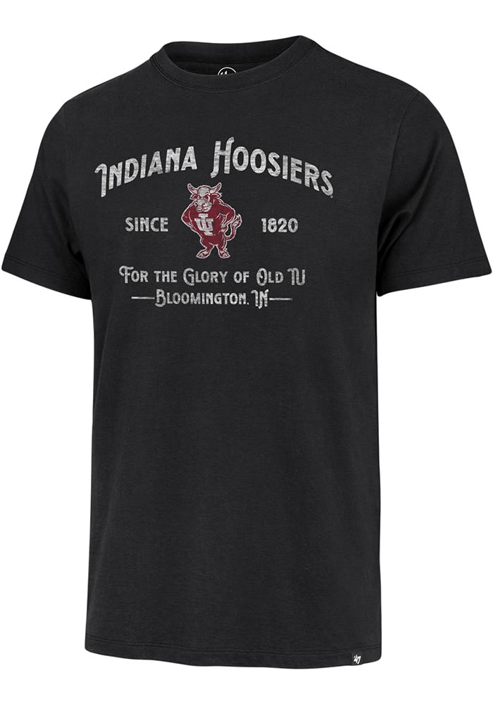 47 BLACK Indiana Hoosiers Whitlock Franklin Short Sleeve Fashion T ...