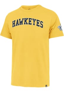 Iowa Hawkeyes Gold 47 Wordmark Fieldhouse Short Sleeve Fashion T Shirt