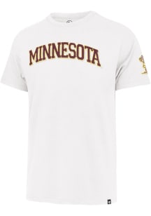 Minnesota Golden Gophers White 47 Wordmark Fieldhouse Short Sleeve Fashion T Shirt