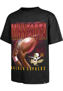 Minnesota Golden Gophers Black 47 Football Fingertip Foundation Short Sleeve Fashion T Shirt