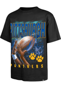 Pitt Panthers Black 47 Football Fingertip Foundation Short Sleeve Fashion T Shirt