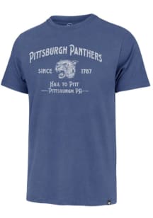 Pitt Panthers Blue 47 Whitlock Franklin Short Sleeve Fashion T Shirt