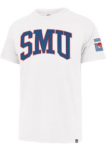 Nike SMU Mustangs White Flat Name Mascot Legend Short Sleeve T Shirt