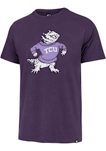 47 TCU Horned Frogs Purple Knockout Fieldhouse Short Sleeve Fashion T Shirt
