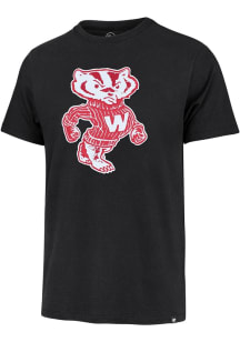 Wisconsin Badgers Black 47 Knockout Fieldhouse Short Sleeve Fashion T Shirt
