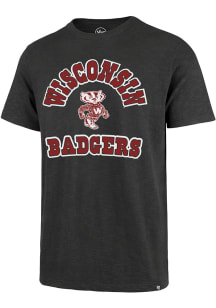 Wisconsin Badgers Charcoal 47 Comeback Short Sleeve Fashion T Shirt