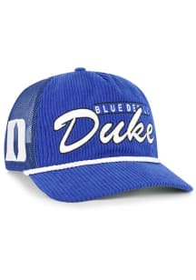 47 Duke Blue Devils DOUBLE HEADER HITCH Adjustable Hat - Blue