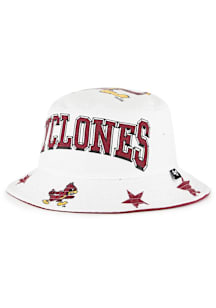 47 Iowa State Cyclones White ENERGIZE BUCKET Mens Bucket Hat