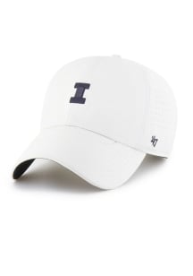 47 White Illinois Fighting Illini Flow Clean Up Adjustable Hat
