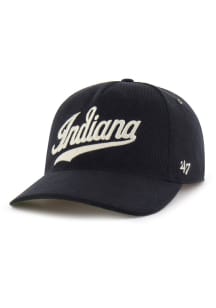 47 Black Indiana Hoosiers Golden Age Cord Hitch Adjustable Hat