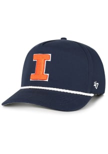 47 Navy Blue Illinois Fighting Illini Rope Hitch Adjustable Hat
