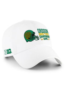 47 White Oregon Ducks Clean Up Adjustable Hat