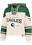 47 Philadelphia Eagles Womens White Helmet Lacer Hooded Sweatshirt