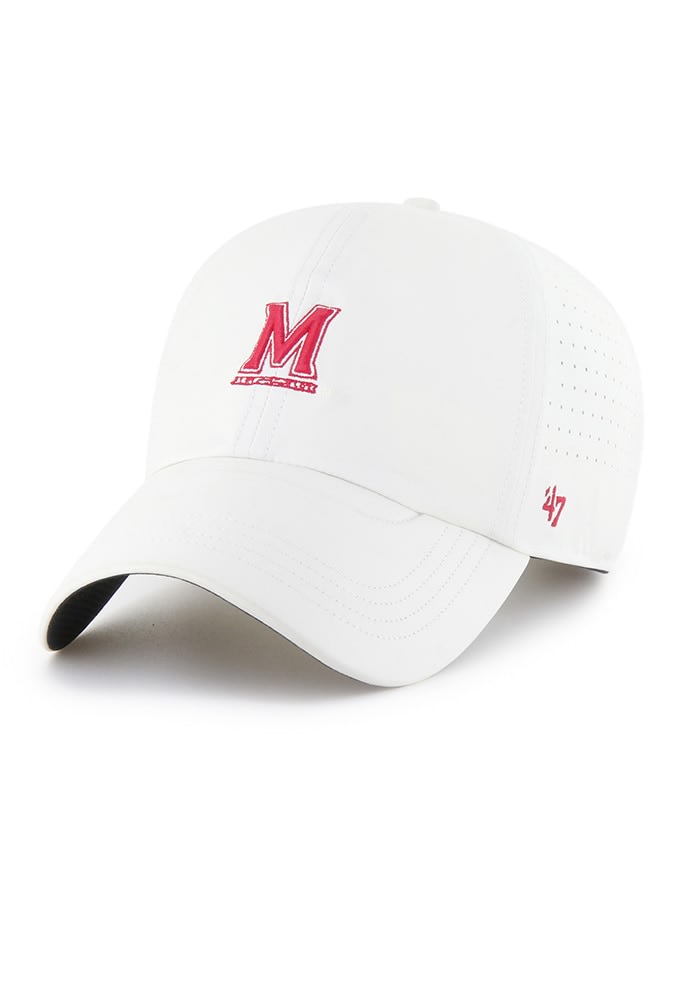 47 Maryland Terrapins White Flow Clean Up Adjustable Hat - 48025235