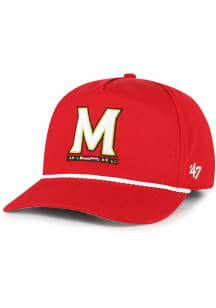47 Red Maryland Terrapins Rope Hitch Adjustable Hat