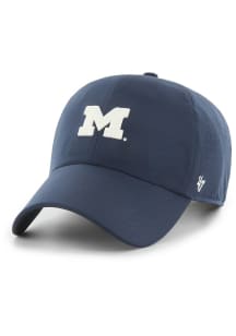 47 Blue Michigan Wolverines Flow Clean Up Adjustable Hat